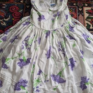 ⭐$7 WHEN BUNDLED⭐Floral Kids Formal Dress - Purple and White
